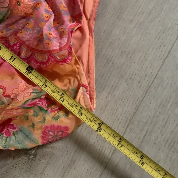 Hale Bob‎ Magnolia Maxi Dress size XS pink orange summer vacation travel party - Picture 5 of 10